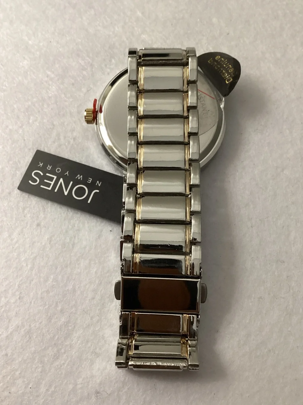 Jones New York Analog Shiny Two-Tone Metal Bracelet Watch 42mm